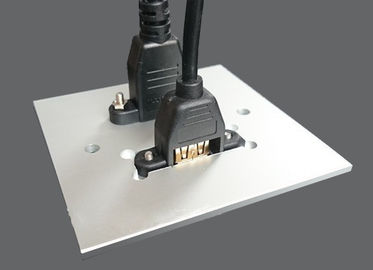HDMI &amp;amp; USB Alüminyum Alaşım Duvar Plakası, Otel / Ev İçin Elektrik Duvar Soketi
