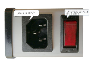 17 Yollu Elektrik PDU Güç Dağıtım Birimi C13 IEC 320 Alüminyum Alaşımlı Gövde