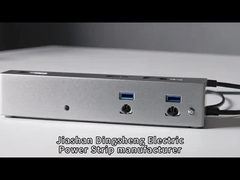 Metal 6 Çıkış Aşırı Koruyucu Güç Çubuğu, Montajlı Çoklu Soket