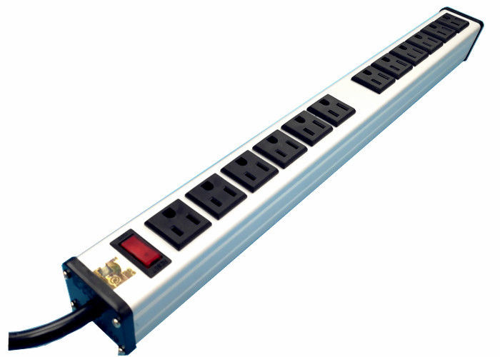 12 Plug Multi Outlet Güç Şeridi Surge Protector, 12 Soket Uzatma Kurşun UL Listelenen