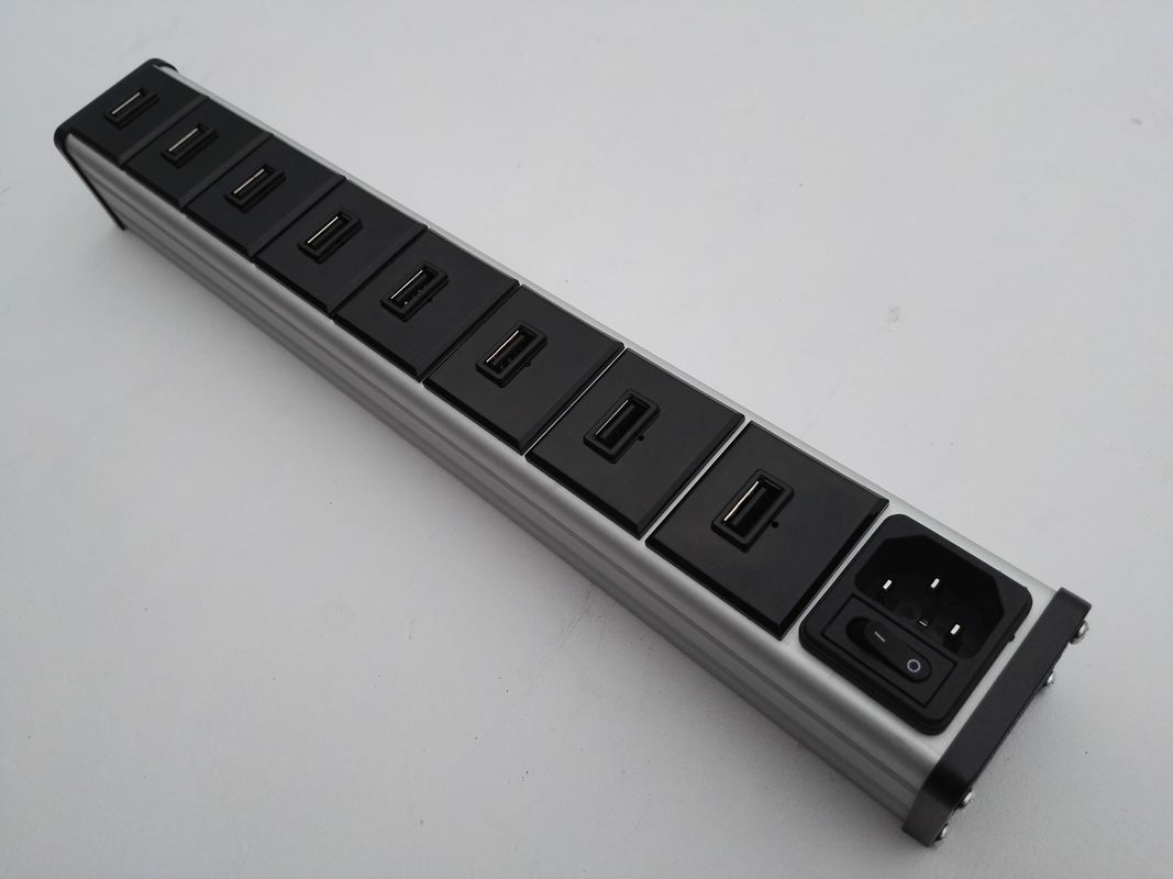 8-USB Portları Cep Telefonu ve Tablet için Güç Şeridi, 5V 2.1A çıkışlı Çoklu Usb Şarj Cihazı