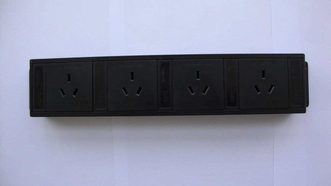 Avustralya 4 Jack Düşük Profilli Güç Çubuğu, IEC320 C13 AC PDU Güç Dağıtım Birimi
