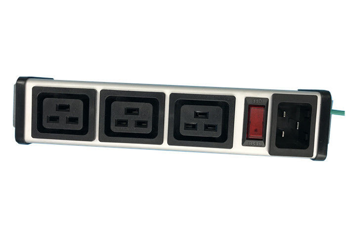 Anahtar Kontrollü IEC 320 C19 ile Alüminyum Kabuk 3 Yollu PDU Güç Dağıtım Birimi