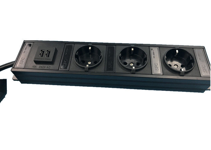Çoklu Aygıt Şarj için USB Şarj Cihazı ile 3 Jack AB Standart Güç Şeridi