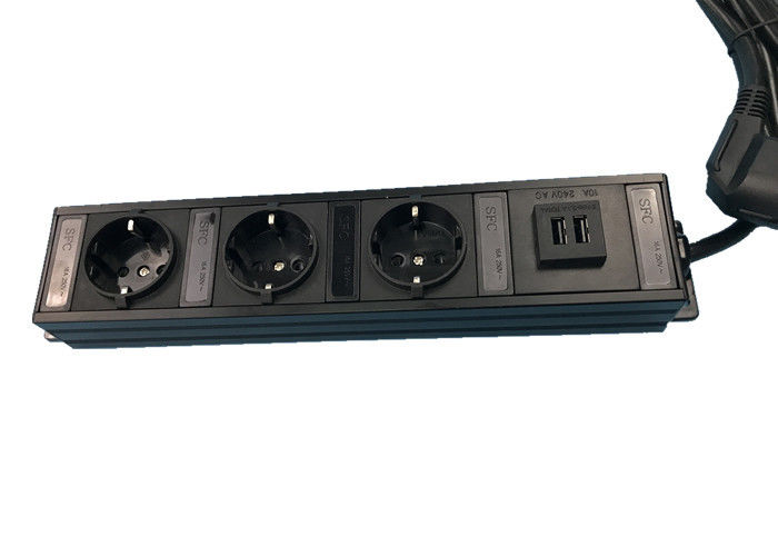 Çoklu Aygıt Şarj için USB Şarj Cihazı ile 3 Jack AB Standart Güç Şeridi