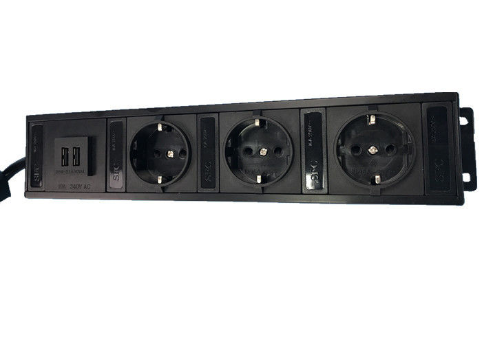 Çoklu Aygıt Şarj için USB Şarj Cihazı ile 3 Jack AB Standart Güç Şeridi