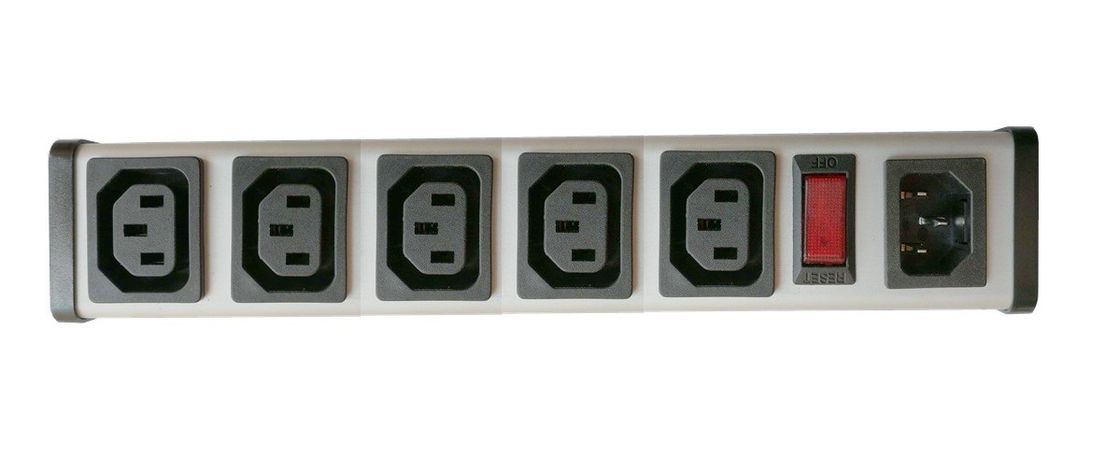 UL C-UL listesi IEC 5Jacks 15A Aşırı Yük Koruyucu Çıkışları Güç Şeridi