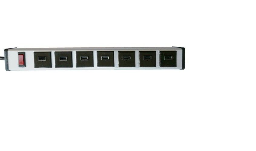 5V 2.1A Akıllı 7 Port USB Şarj Güç Şeridi, USB ile Takılabilir Güç Şeridi