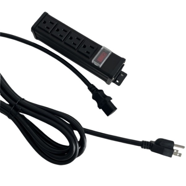 15A 125V çıkış kapasitesi 4 Seçenek OEM hizmeti ile ABD çıkışı, Metal Shell PDU, Güç şeridi