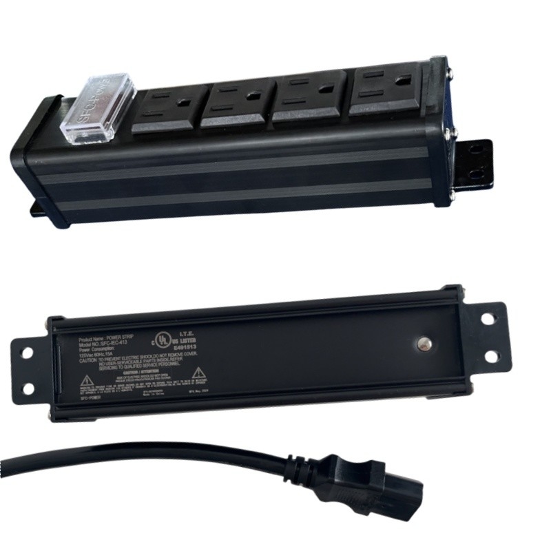 15A 125V çıkış kapasitesi 4 Seçenek OEM hizmeti ile ABD çıkışı, Metal Shell PDU, Güç şeridi