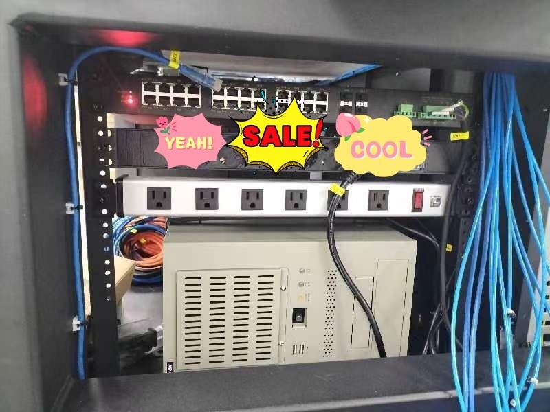 6 yollu Metal Tablar 10'luk uzatma kablosu ile çoklu çıkışlı güç bandı 14AWG NEMA 5-15P