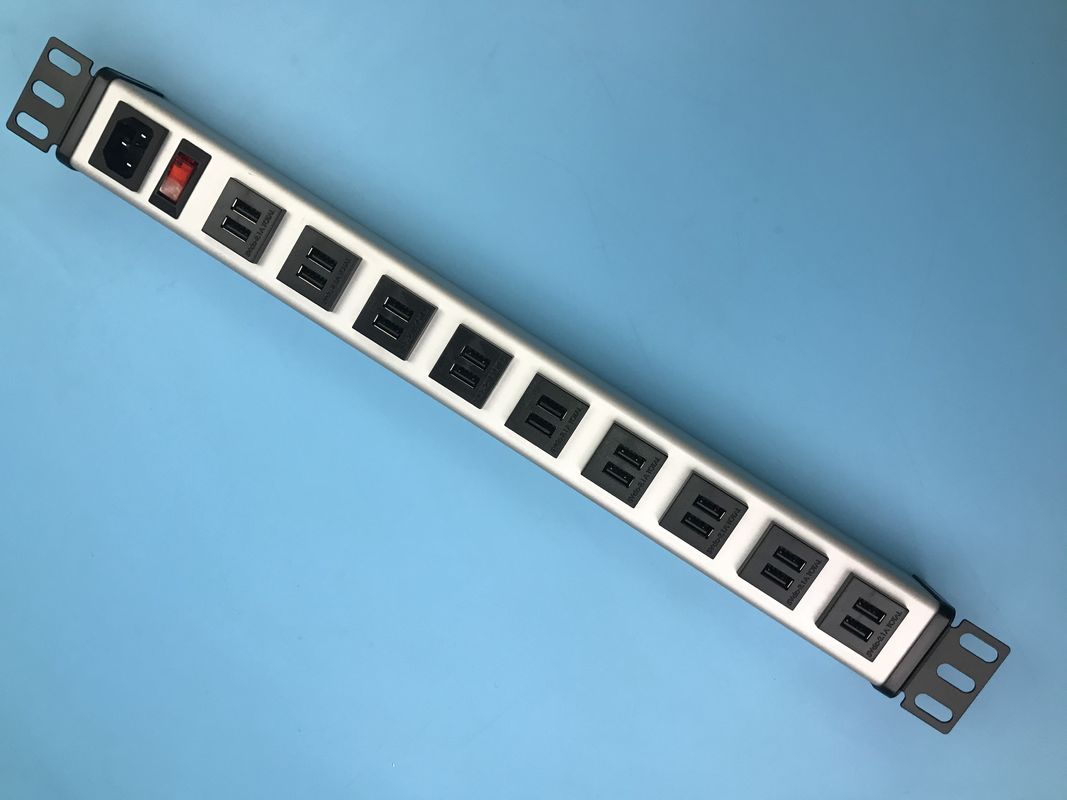 IPads / IPhone / Akıllı Telefon 5VDC 2.1A için Akıllı 18 Çift Bağlantı Noktalı Usb Güç Şeridi