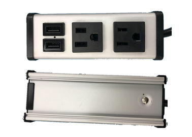 USB Şarj İki Bağlantı 5V 2.1A / 5V 1.0A ile Monte 2 Yollu Soket Güç Şeridi